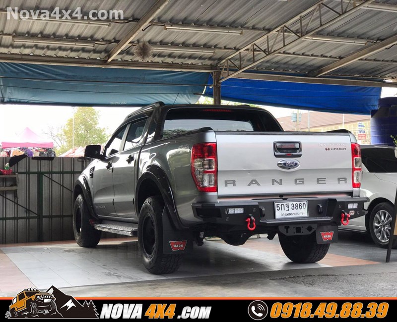 Hình ảnh gắn cản sau chính hãng Hamer dành cho xe Ford Ranger cực chất