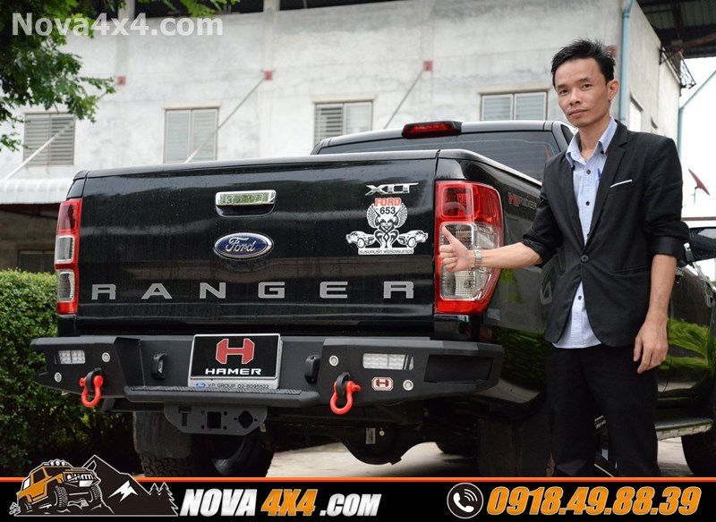 Thay cản sau Hamer cho xe Ford Ranger cực khủng tại Nova4x4