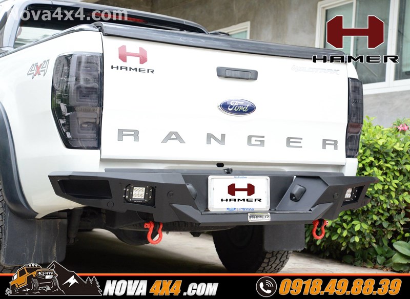 Gắn cản sau Hamer cho xe Ford Ranger cực đỉnh tại Nova4x4