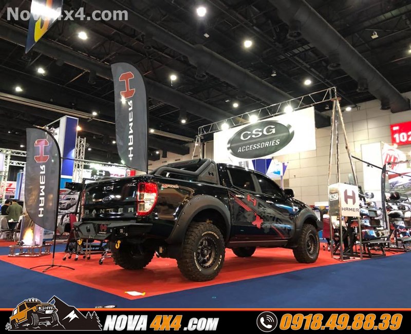 Xe Ford Ranger 2018 2019 2020 gắn cản saucực đẹp Nova 4x4 chuyên phân phối cản sau cho xe bán tải Ford Ranger 2018 2019 2020