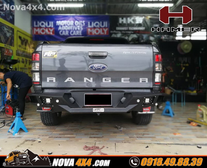Chuyên độ cản sau Hamer dành cho xe Ford Ranger nhập khẩu Thailand
