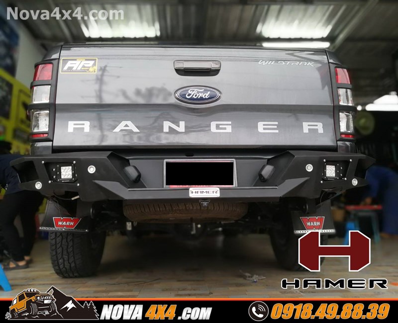 Thay cản sau Hamer cho xe Ford Ranger cực ngầu tại NOVA 4x4