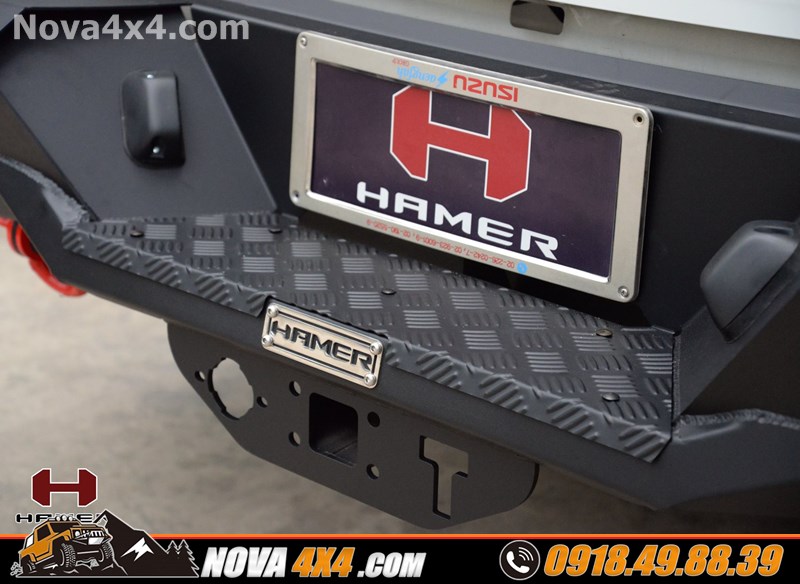 Xe Ford Ranger 2018 2019 2020 thay cản sauhầm hố Gắn cản sauHamerdành cho xe bán tải Ford Ranger 2020