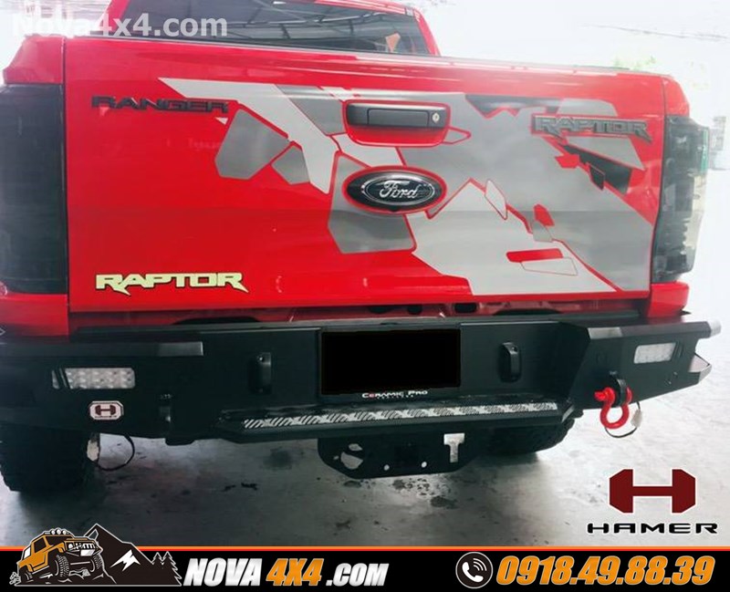 Hình ảnh gắn cản sau chính hãng Hamer dành cho xe Ford Ranger cực đỉnh