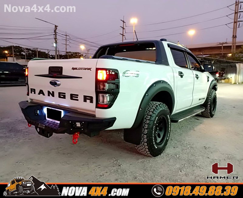 Hình ảnh thay cản sau chính hãng Hamer dành cho xe Ford Ranger cực đẹp
