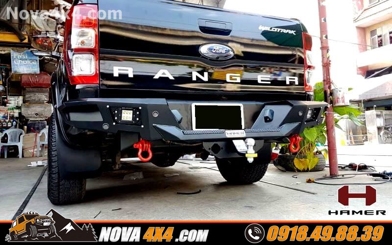 Lắp cản sau Hamer cho xe Ford Ranger cực chất tại Nova 4x4
