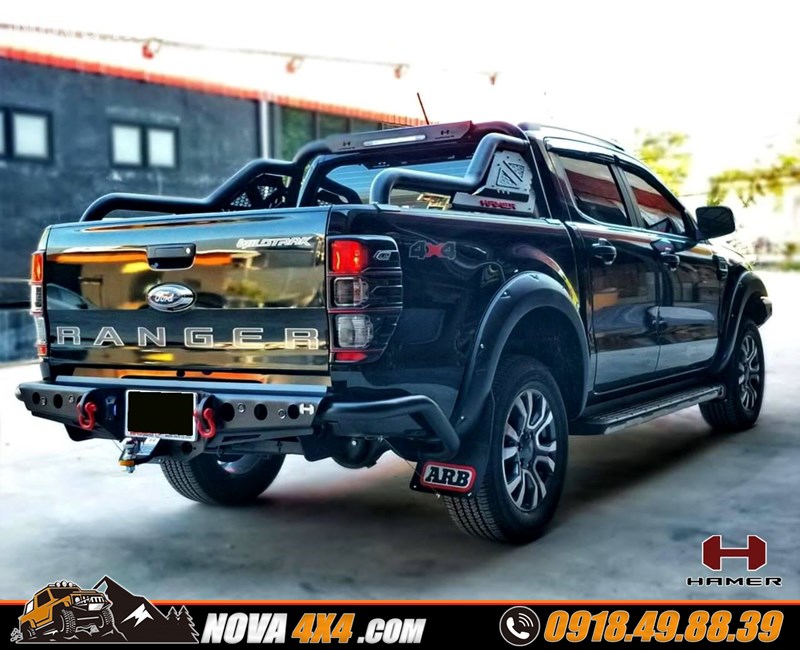 Hình ảnh gắn cản sau chính hãng Hamer dành cho xe Ford Ranger cực ngầu Hình ảnh gắn cản sau chính hãng Hamer lên cho xe Ford Ranger cực đẹp