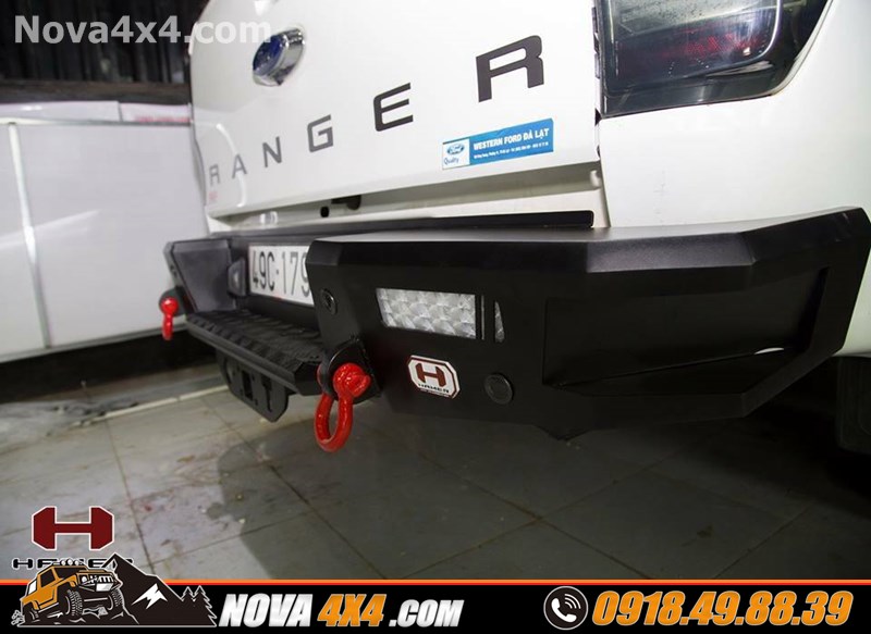 Hình ảnh xe bán tải Ford Ranger 2018 2019 2020 độ cản sau vàđộ nhập khẩu USA cực đẹp