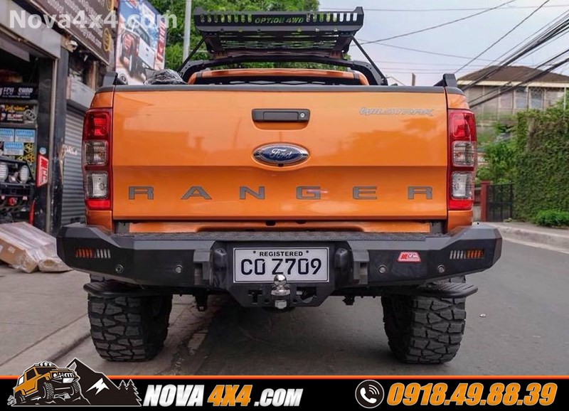 Hình ảnh thay cản sau của hãng MCC dành cho xe Ford Ranger cực đỉnh Thay cản sau MCC cho xe Ford Ranger cực khủng tại Nova 4x4