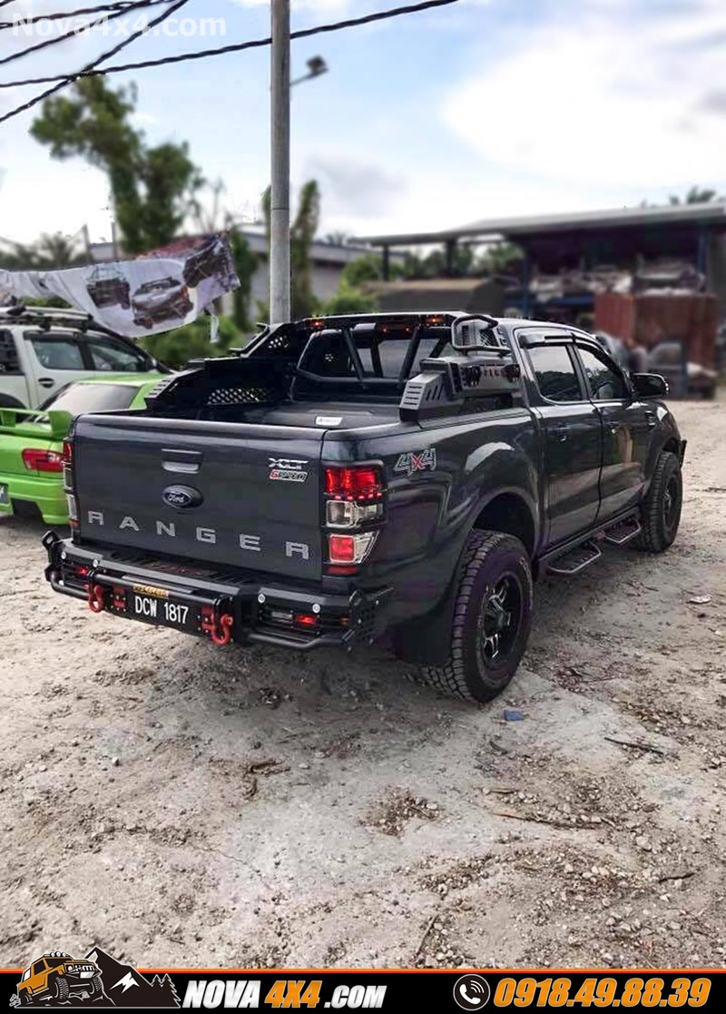 Hình ảnh độ cản sau chính hãng OpenN dành cho xe Ford Ranger cực ngầu