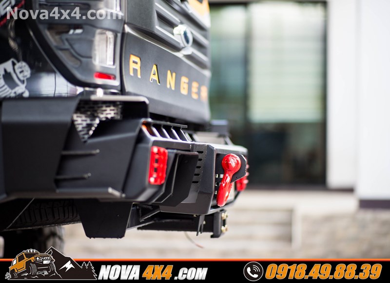 Hình ảnh độ cản sau chính hãng OpenN lên cho xe Ford Ranger cực đẹp