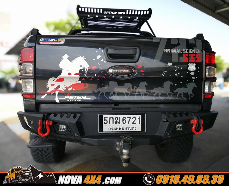 Chuyên cung cấp cản sau Option 4wd dành cho xe Ford Ranger nhập khẩu Thailand Hình ảnh độ cản sau của hãng Option 4wd lên cho xe Ford Ranger cực đỉnh