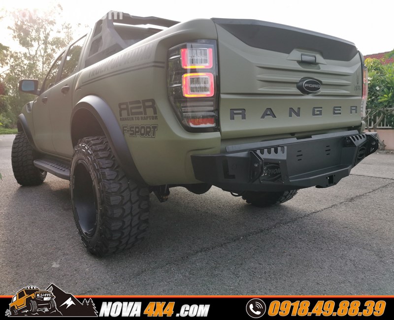 Gắn cản sau Option 4wd cho xe Ford Ranger cực ngầu tại Nova 4x4 Độ cản sau Option 4wd cho xe Ford Ranger cực ngầu tại Nova 4x4