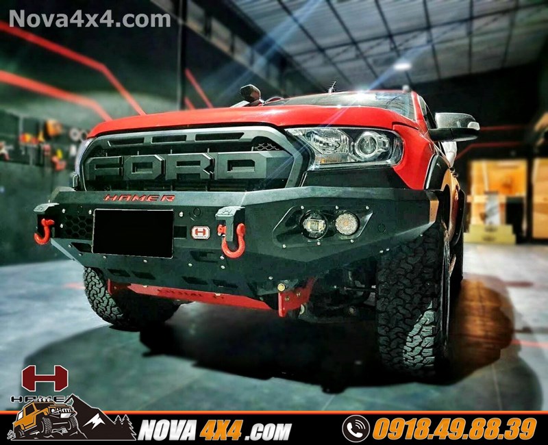 Chuyên phân phối cản trước Hamer dành cho xe Ford Ranger nhập khẩuThailand Hình ảnh gắn cản trước chính hãng Hamer lên cho xe Ford Ranger cực đỉnh
