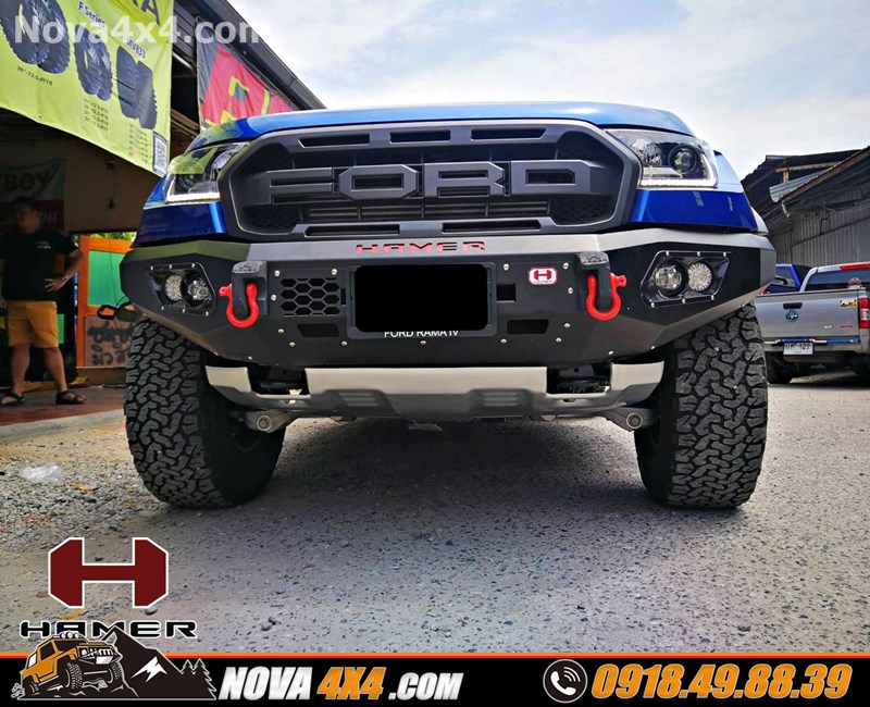 Hình ảnh thay cản trước chính hãng Hamer lên cho xe Ford Ranger cực đẹp