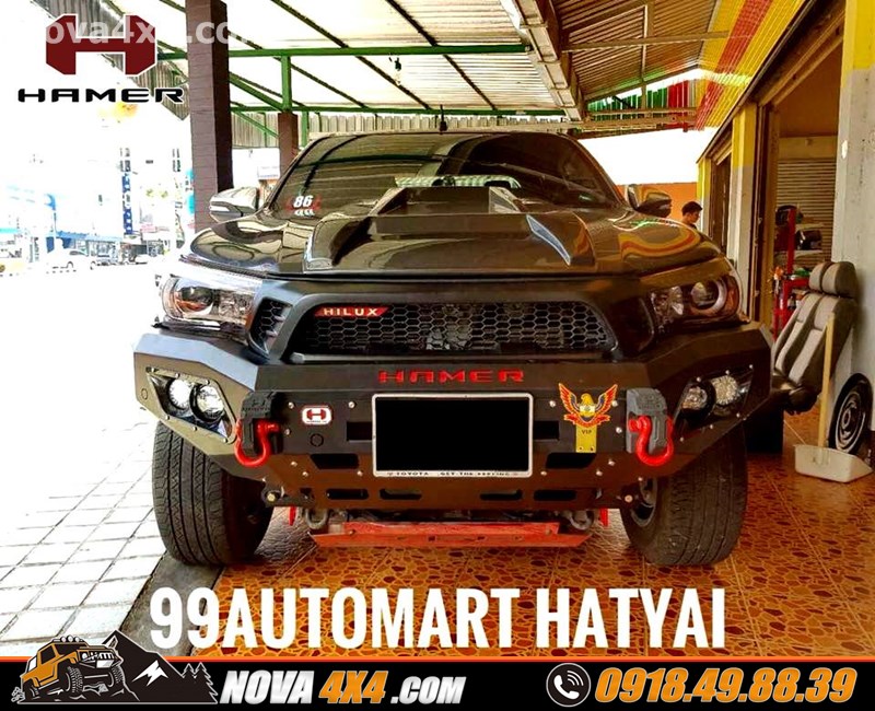 Thay cản trước Hamer cho xe Ford Ranger cực ngầu tại Nova 4x4