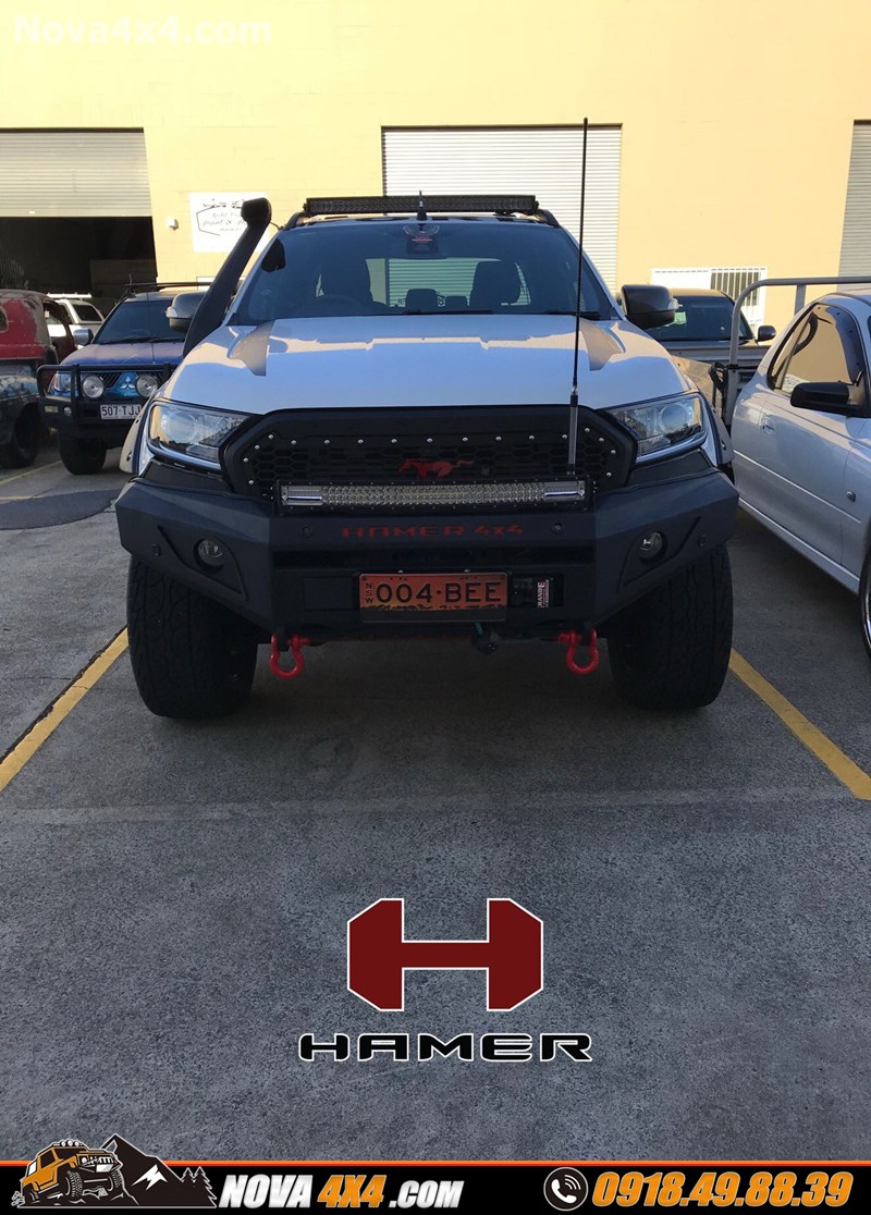 Hình ảnh thay cản trước của hãng Hamer dành cho xe Ford Ranger cực khủng
