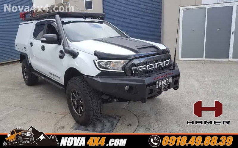 Chuyên độ cản trước Hamer dành cho xe Ford Ranger hàng nhậpchính hãng Thái Lan
