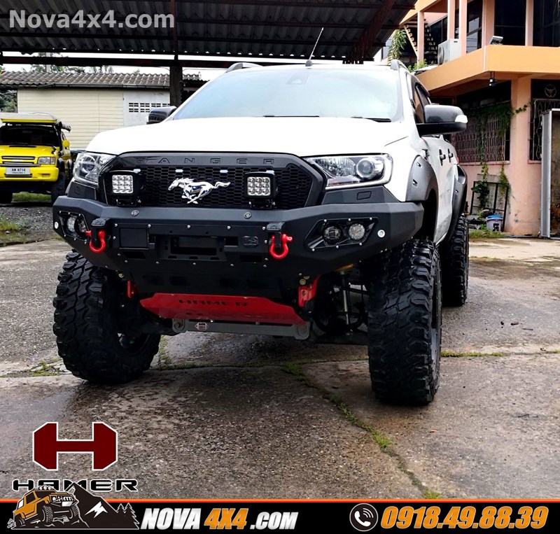 Hình ảnh độ cản trước của hãng Hamer dành cho xe Ford Ranger cực đẹp