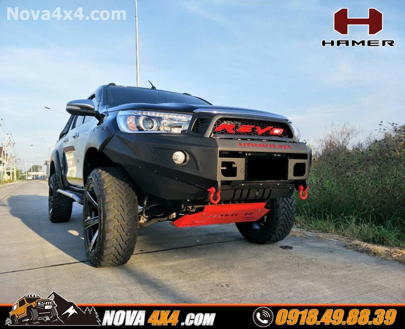 Hình ảnh gắn cản trước chính hãng Hamer lên cho xe Ford Ranger cực đỉnh