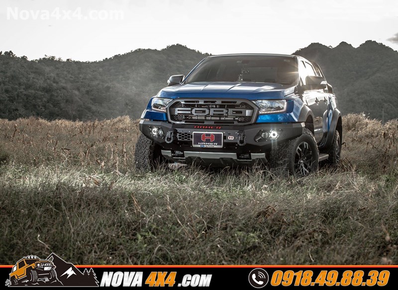 Gắn cản trước Hamer cho xe Ford Ranger cực khủng tại NOVA 4x4