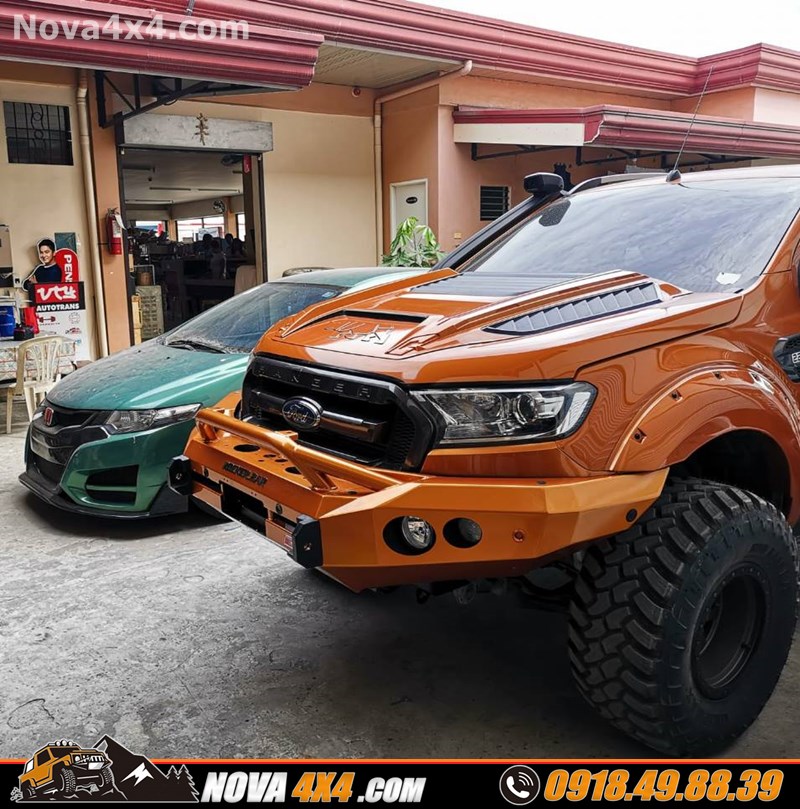 Thay cản trước MCC cho xe Ford Ranger cực khủng tại Nova4x4 Chuyên thay cản trước MCC dành cho xe Ford Ranger nhập khẩu chính hãng Thái Lan