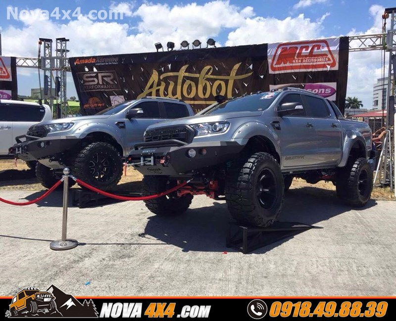 Hình ảnh độ cản trước của hãng MCC lên cho xe Ford Ranger cực chất Giá bán cản trước dành cho xe Ford Ranger của hãng MCC hàng nhập Thailand