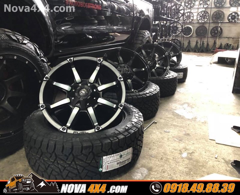 Gắn mâm lốp Fuel Offroad dành cho xe Ford Ranger Wildtrak 2020