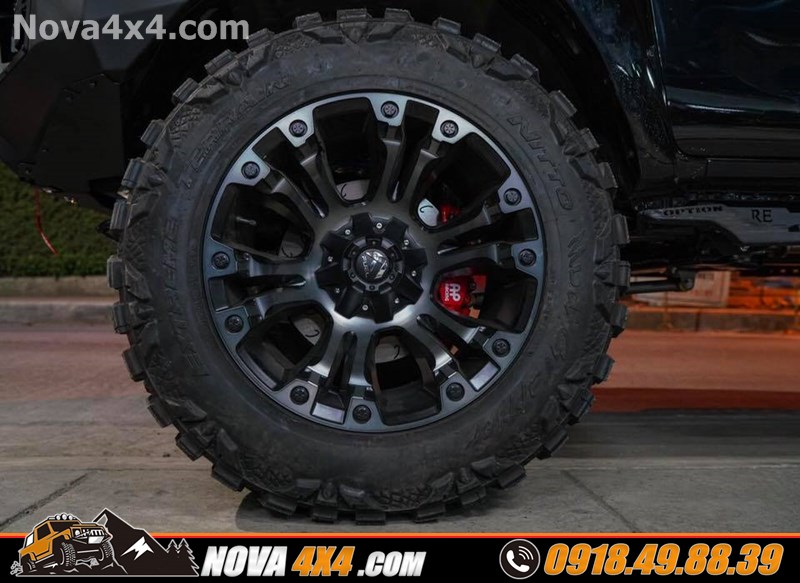 Độ mâm lốp Rhino Offroad cho xe bán tải dòng xe Navara 2018 2019 2020