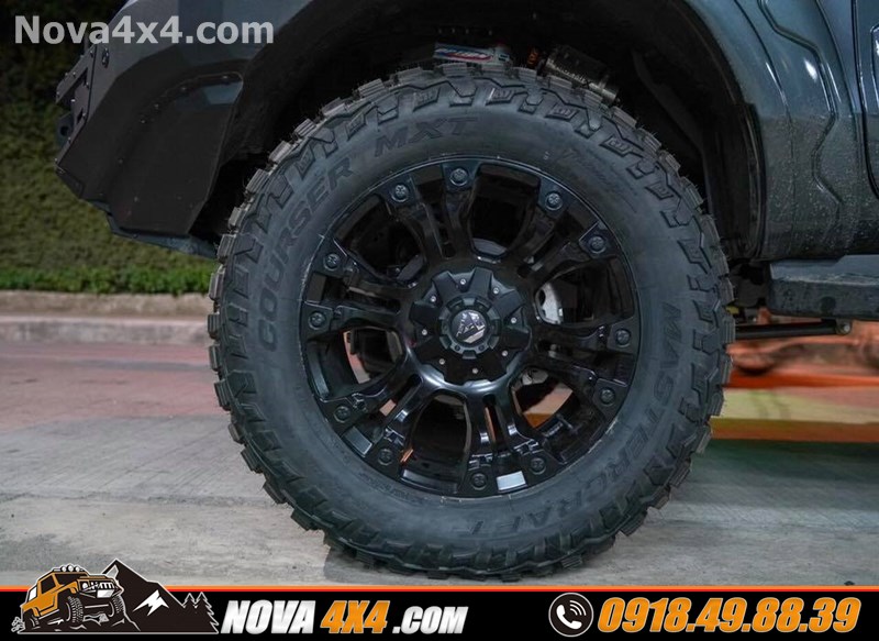 Thay mâm lốp Discoverer Offroad lên xe bán tải Triton 2020