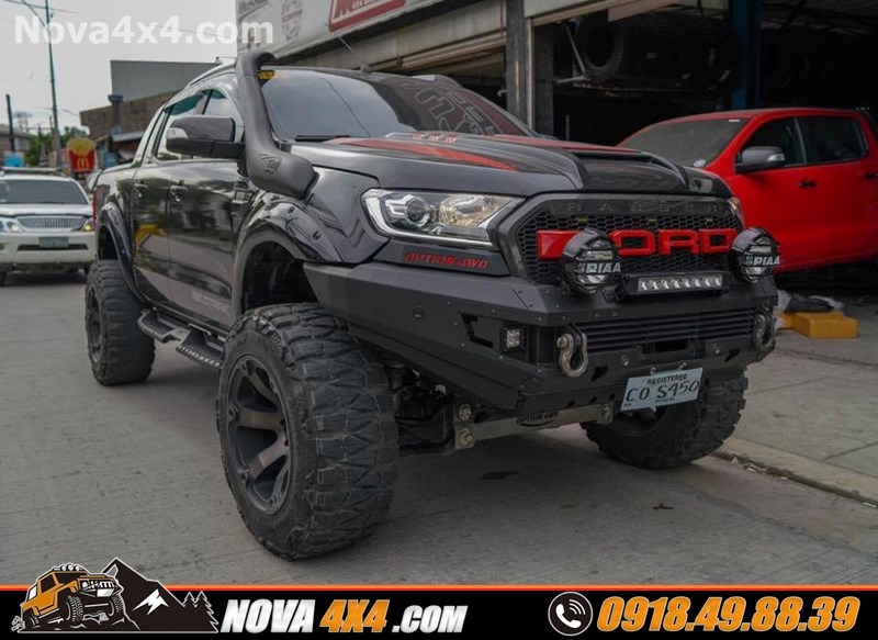 Xe bán tải dòng xe Triton 2018 2019 2020 thay mâm lốp 17 inch cực đẹp