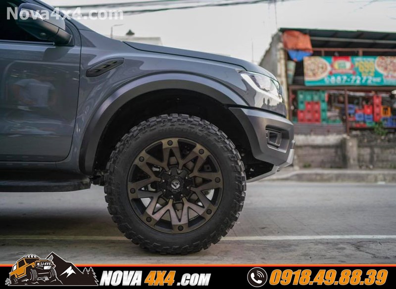 Độ mâm lốp Fuel Offroad dành cho xe bán tải mitsubishi triton 2019