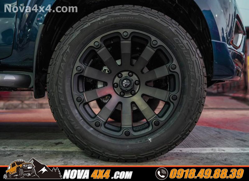 Xe bán tải Triton 2019 gắn mâm lốp 17 inch đẳng cấp