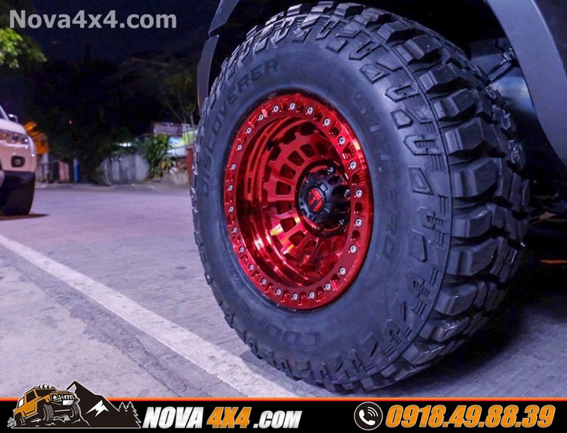 Xe Ford Ranger Biturbo 2019 thay mâm lốp 17 inch hầm hố