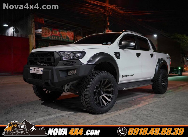 Gắn mâm lốp Fuel Offroad dành cho xe bán tải Ford Ranger Wildtrak 2019