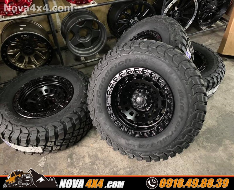 Thay mâm lốp BFGoodrich Offroad cho xe bán tải Triton 2019