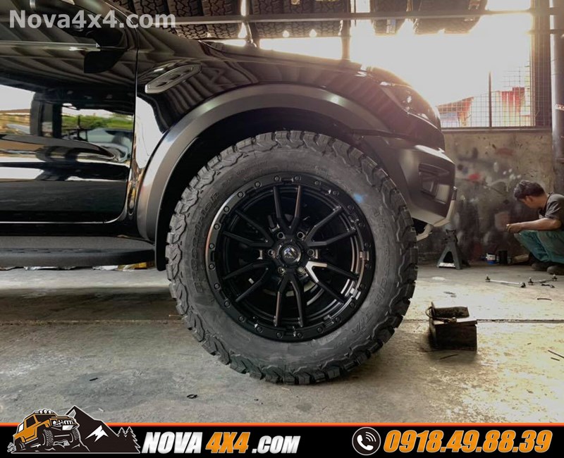 Thay mâm lốp BFGoodrich Offroad lên xe Navarra 2019