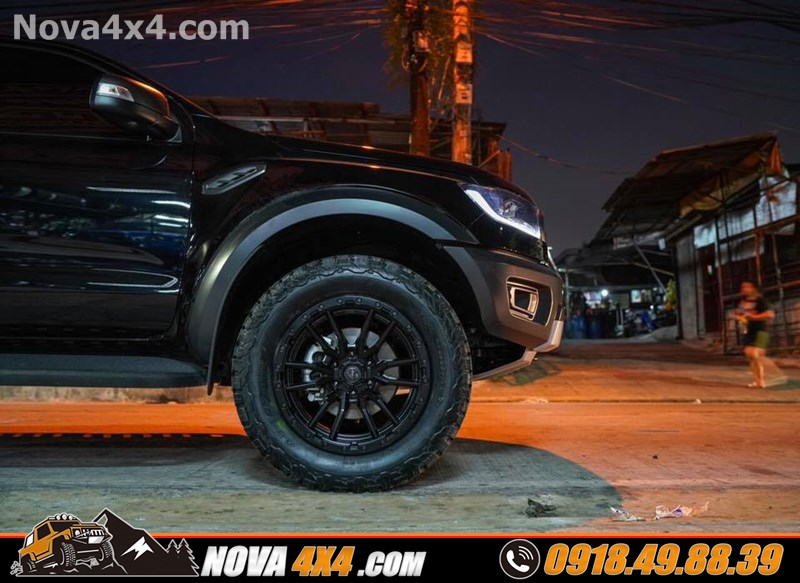 Thay mâm lốp Fuel Offroad lên xe xe Triton 2020