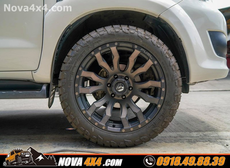 Độ mâm lốp Fuel Offroad cho xe Ford Ranger Wildtrak 2019