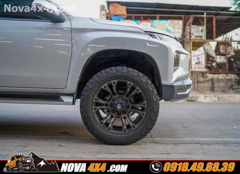 Gắn mâm lốp Discoverer Offroad lên xe Mitsubishi Triton 2019