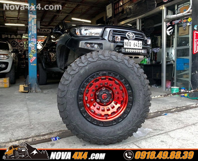 Hình ảnh xe bán tải Mazda BT50 2018 2019 2020 độ mâm Fuel và lốp độ hàng hiệu USA cực đẳng cấp