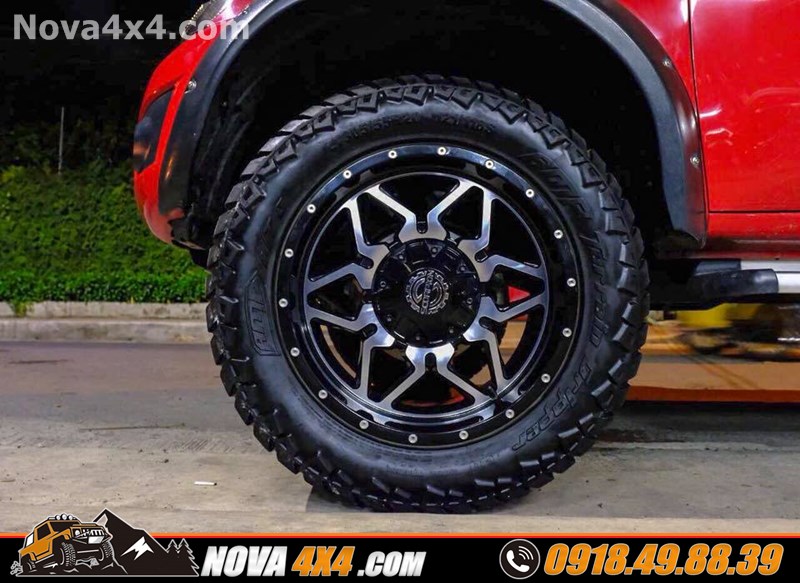 Gắn mâm lốp Fuel Offroad dành cho xe Ford Ranger Wildtrak 2020