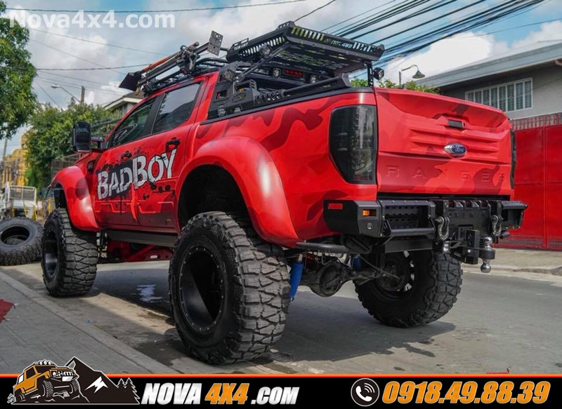 Hình ảnh xe Ford Ranger Biturbo 2019 thay mâm Fuel và lốp độ chính hãng USA cực đẳng cấp