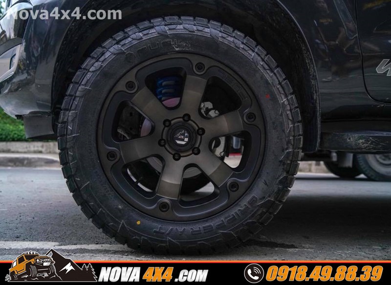 Xe bán tải Navarra 2019 lên mâm độ 17 inch đỉnh