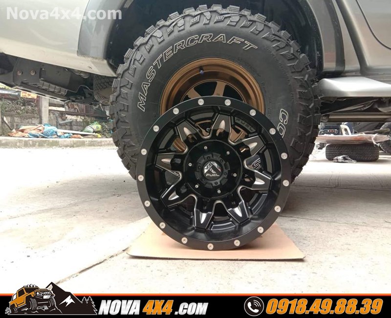 Hình ảnh xe Ford Ranger 2019 thay mâm BFGoodrich và lốp độ hàng hiệu USA cực hầm hố Xe Ford Ranger 2018 2019 2020 thay mâm lốp 18 inch hầm hố