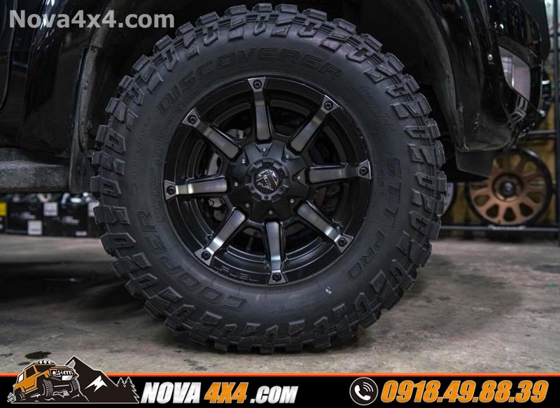 Xe bán tải xe Isuzu Dmax 2019 lên mâm lốp 18 inch đỉnh