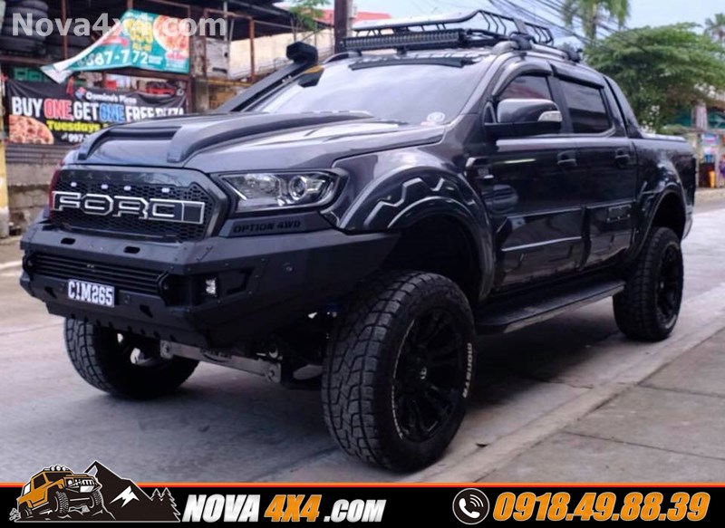 Xe Toyota Hilux 2018 2019 2020 gắn mâm độ 18 inch chất