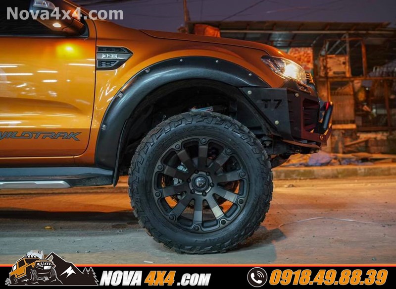 Hình ảnh xe xe Isuzu Dmax 2019 thay mâm Fuel và lốp độ hàng hiệu USA cực đỉnh