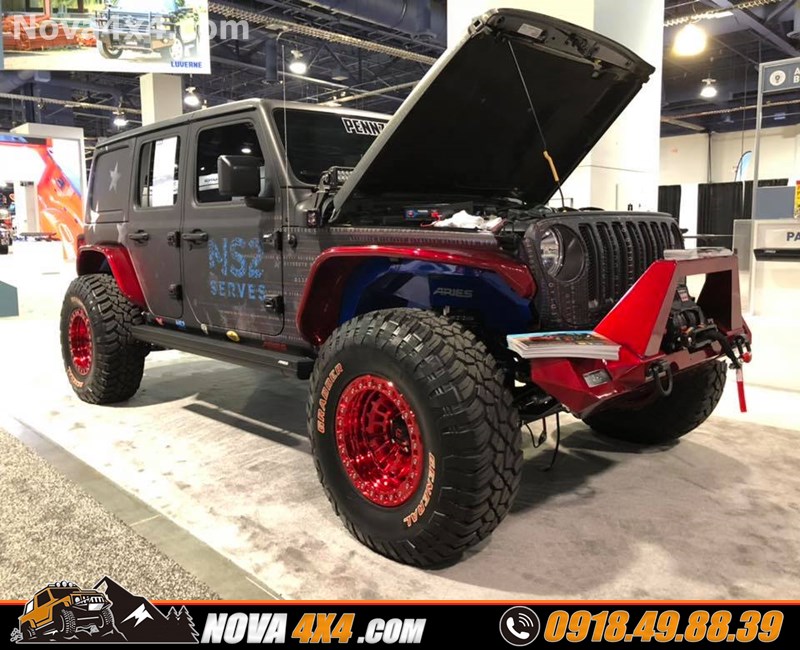 Hình ảnh xe mitsubishi triton 2019 độ mâm Fuel và lốp độ nhập khẩu USA cực chất