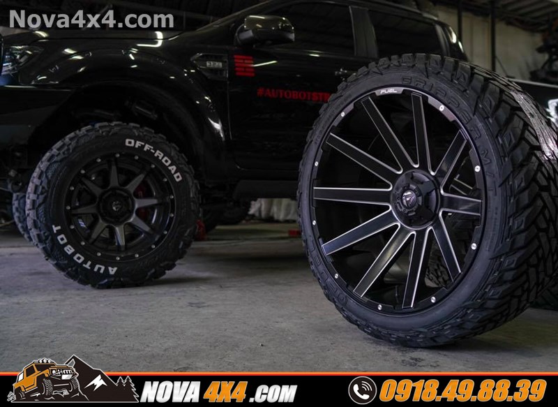 Hình ảnh xe bán tải Bt50 2019 thay mâm Fuel và lốp độ nhập khẩu USA cực đẳng cấp